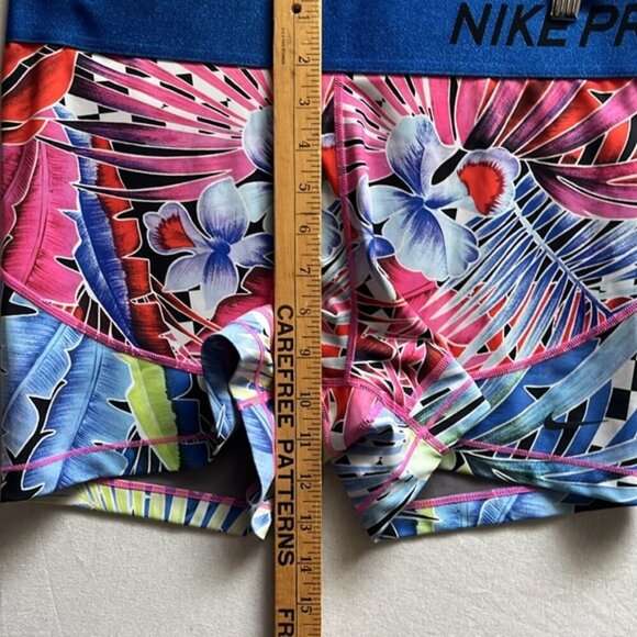 Nike Pro tropical print seamless shorts Sz XXL - Picture 10 of 10